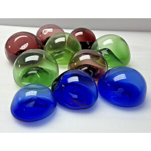 Vintage Lot of 10 Pier 1 Candlescaping Floating Bubbles Blown Glass Floats Orbs